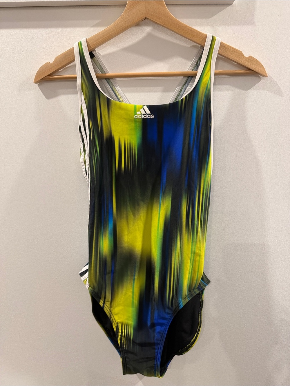 adidas women One-Piece Swimsuit in Blue, Yellow & Black